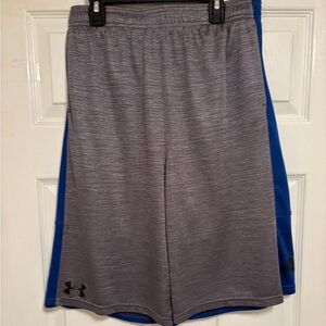 Under Armour Gray and Blue Athletic Shorts